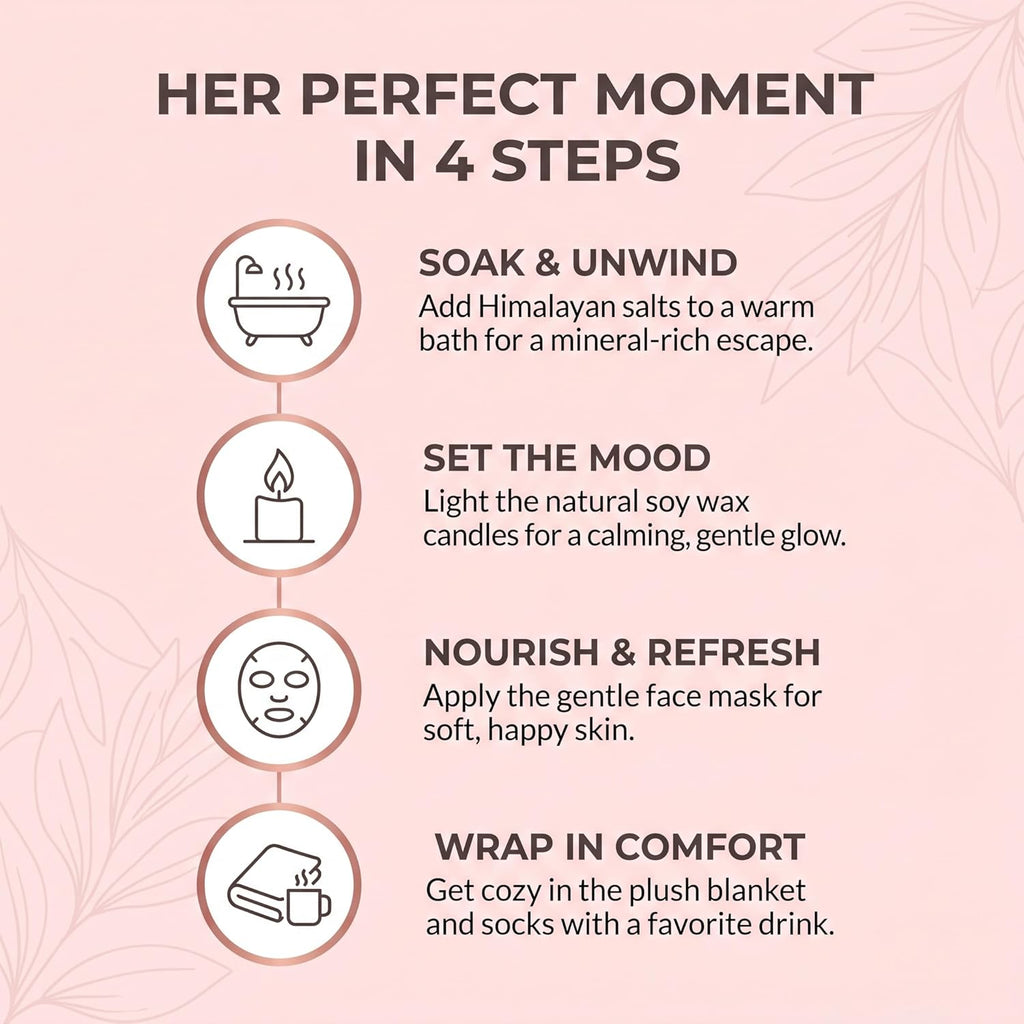 Mother’S Day Gifts for Mom - 11Pc Luxury Spa Gift Basket for Women, Wife, Grandma, Relaxing Self Care Set with Throw Blanket, Insulated Tumbler, Oatmeal Soap & Candle, Unique Birthday Gifts for Her
