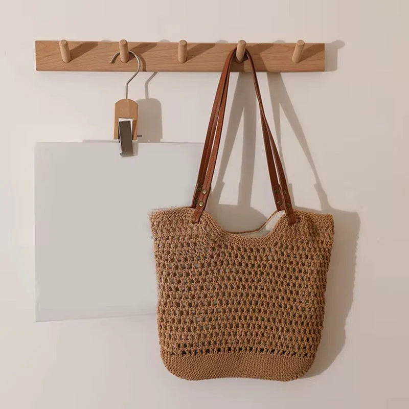 Crochet Tote Shoulder Bag