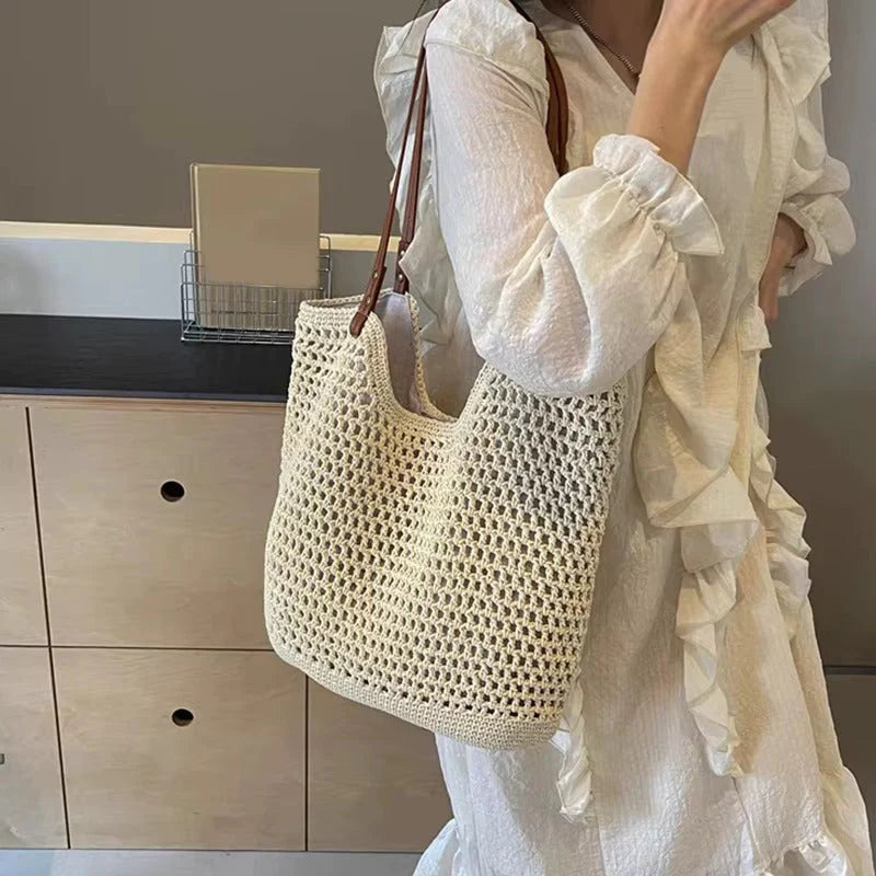 Crochet Tote Shoulder Bag