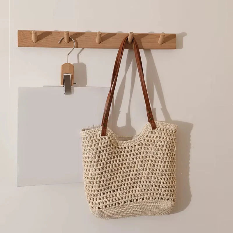 Crochet Tote Shoulder Bag